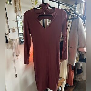 SOLEMIO: Burgundy Maroon Dress - NBW